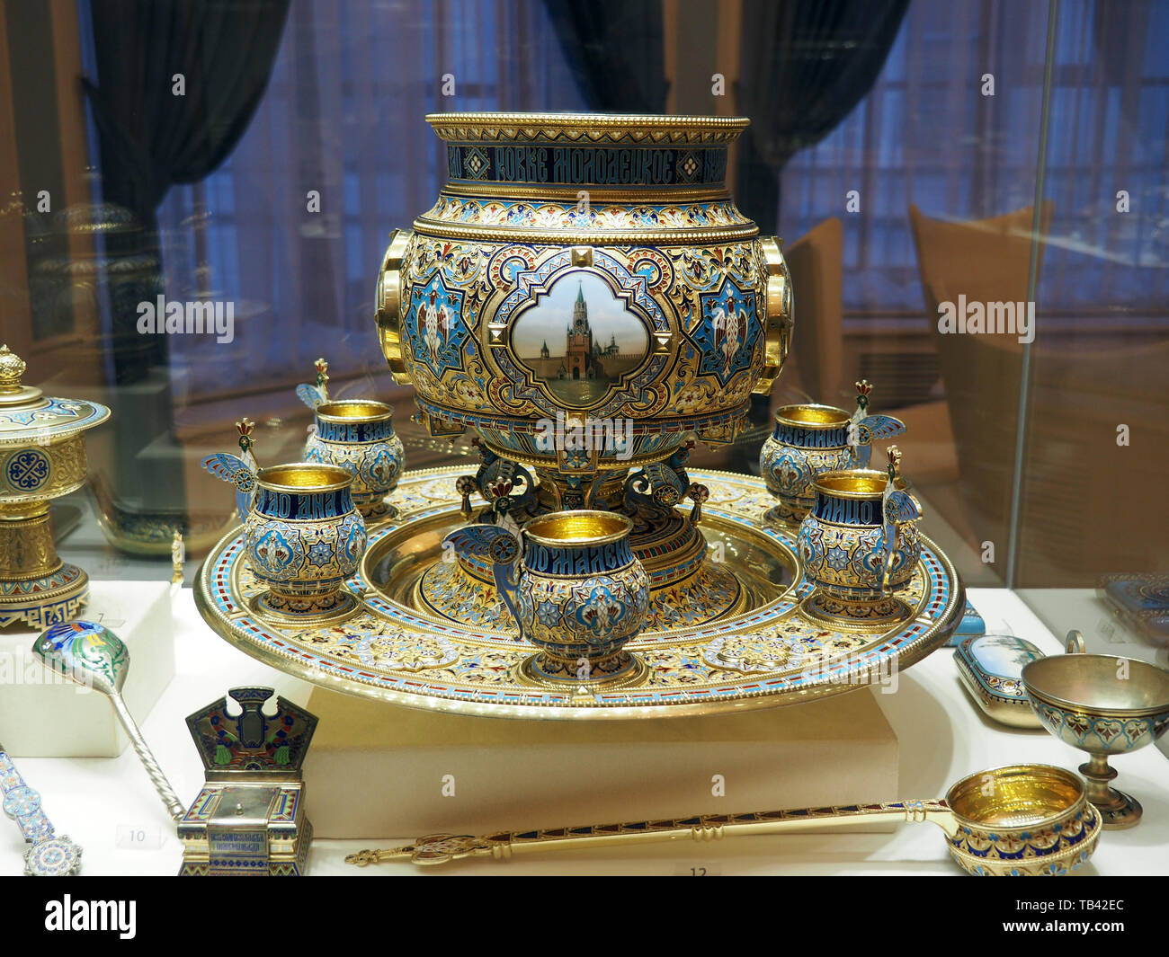 Faberge Museum in Shuvalov Palace, Saint Petersburg, Russia, UNESCO World Heritage Site Stock Photo