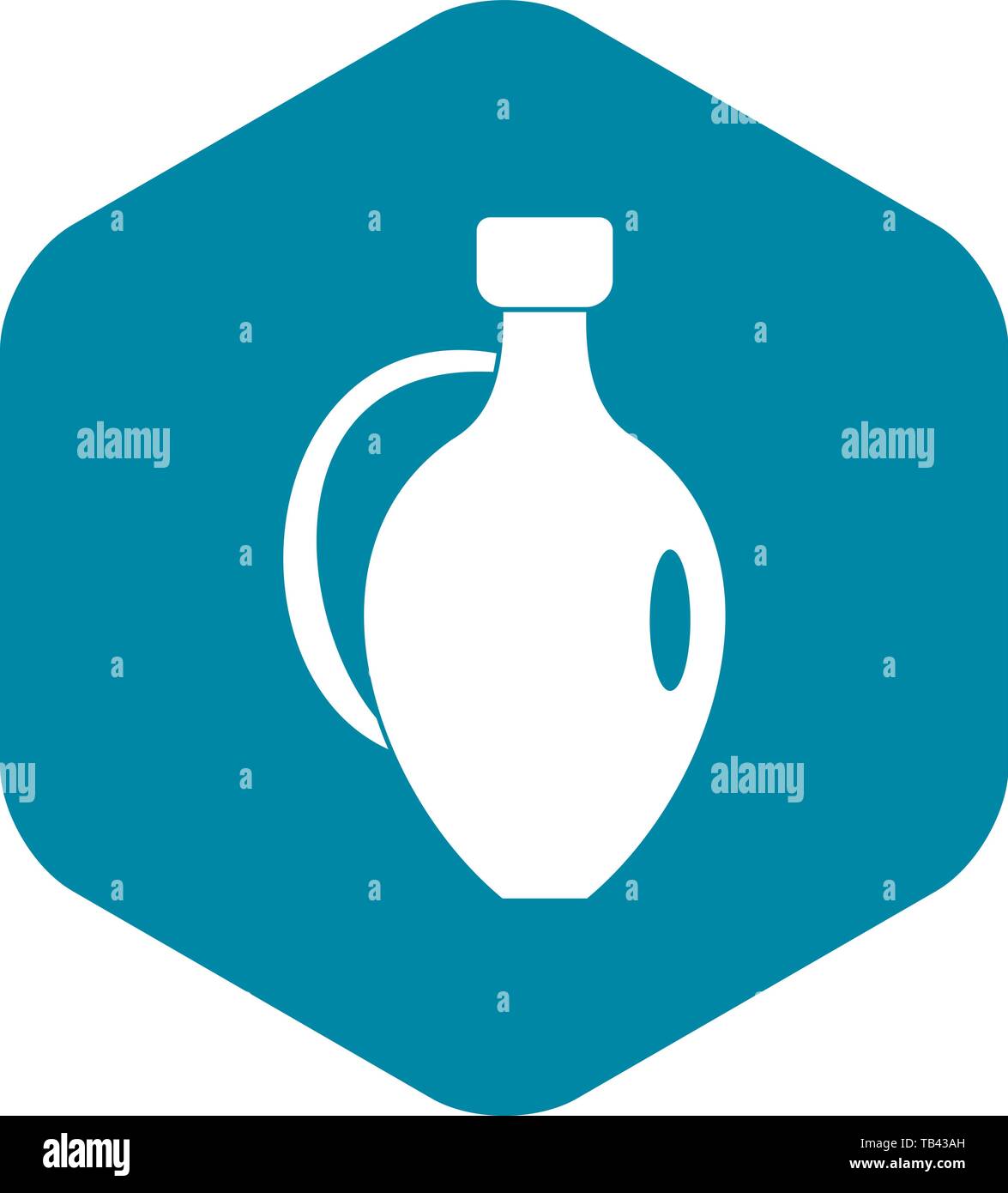 Clay jug icon, simple style Stock Vector