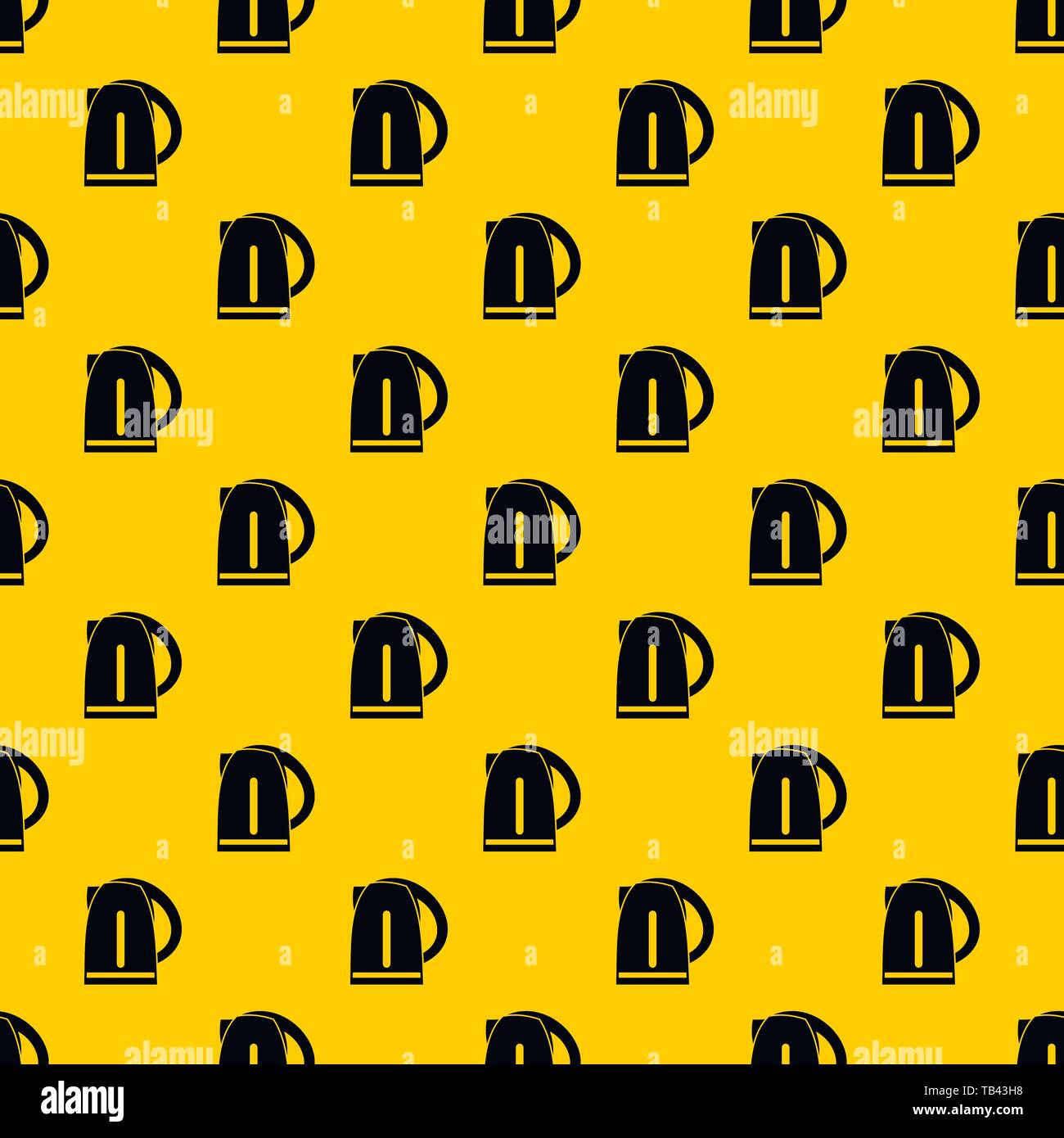 Electric kettle pattern vector Stock Vector