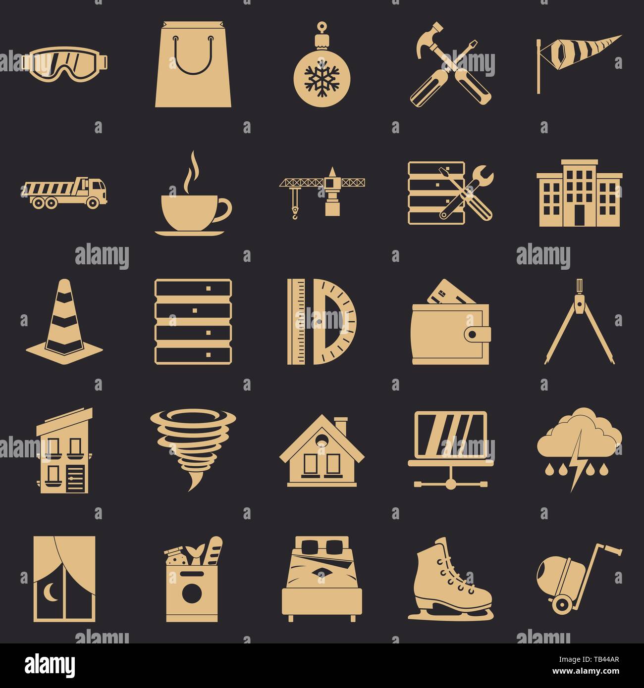 Funky office interior Stock Vector Images - Alamy