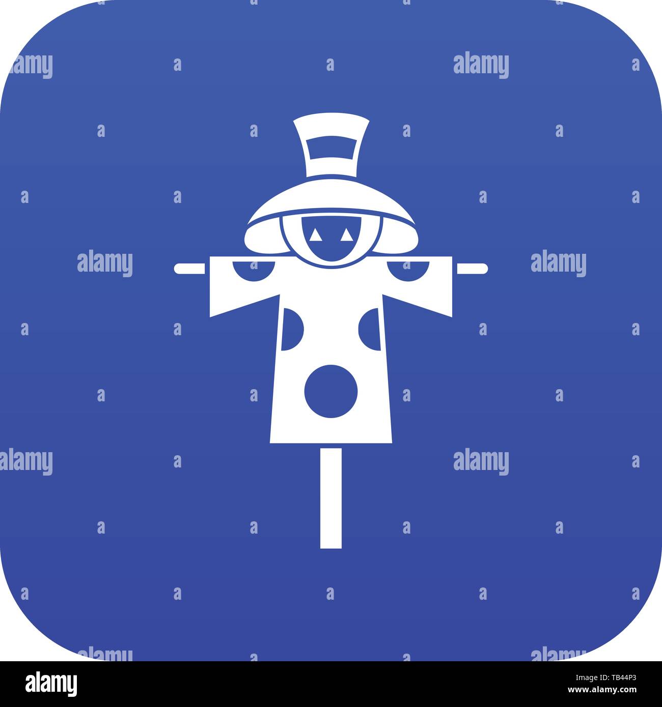 Scarecrow icon digital blue Stock Vector Image & Art - Alamy
