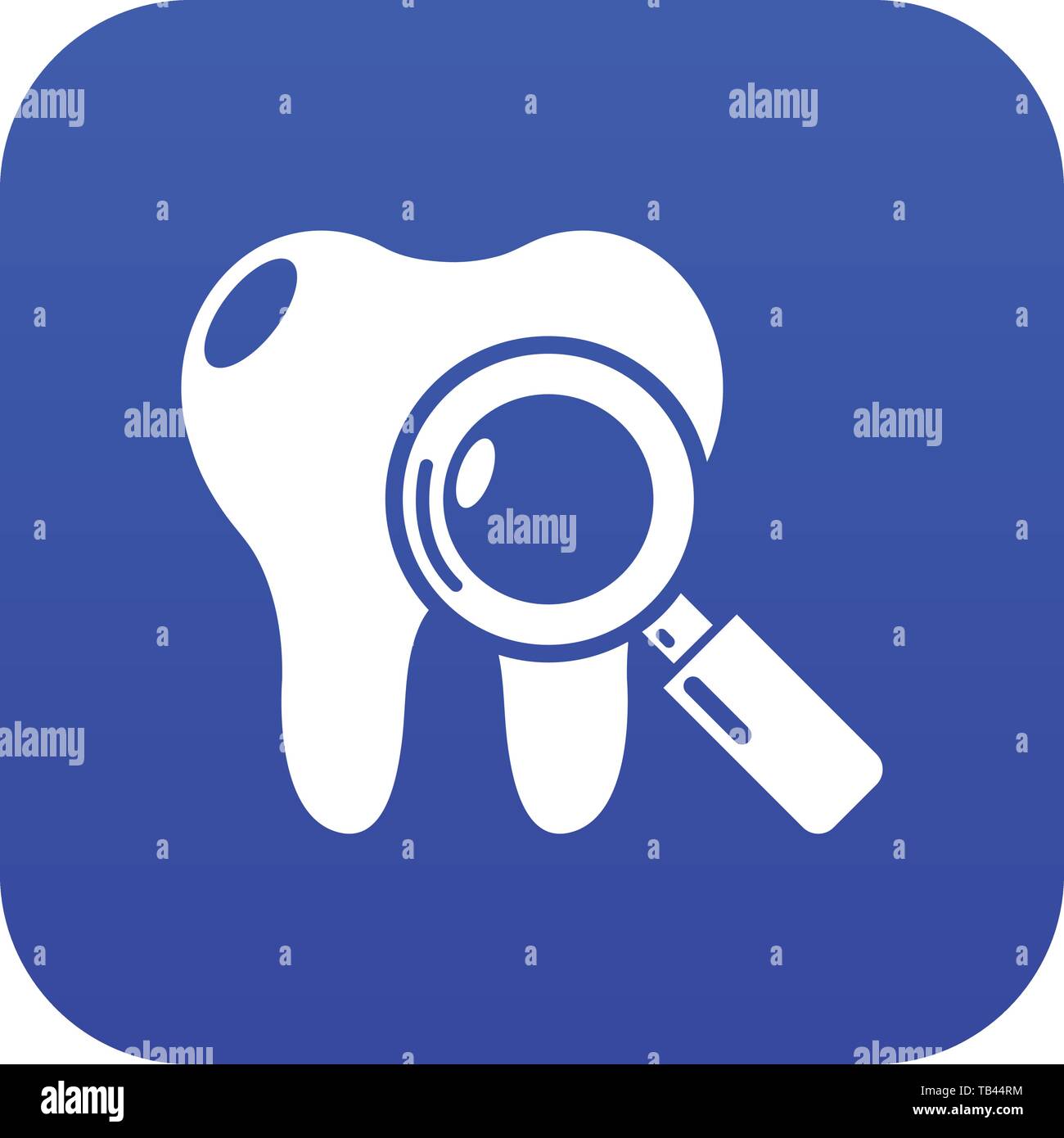 Dental examination icon blue vector Stock Vector Image & Art - Alamy