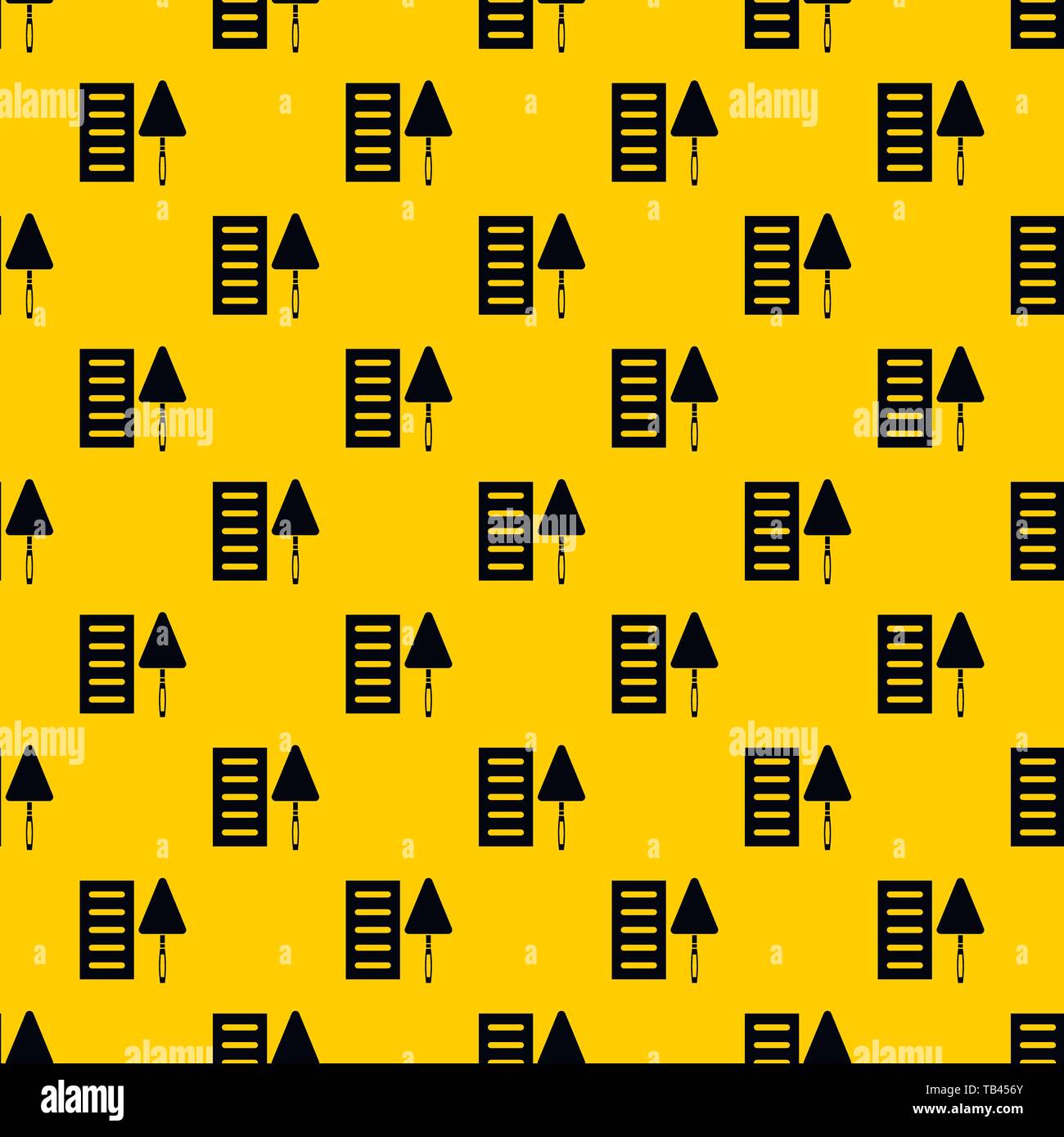 Brick and trowel pattern vector Stock Vector