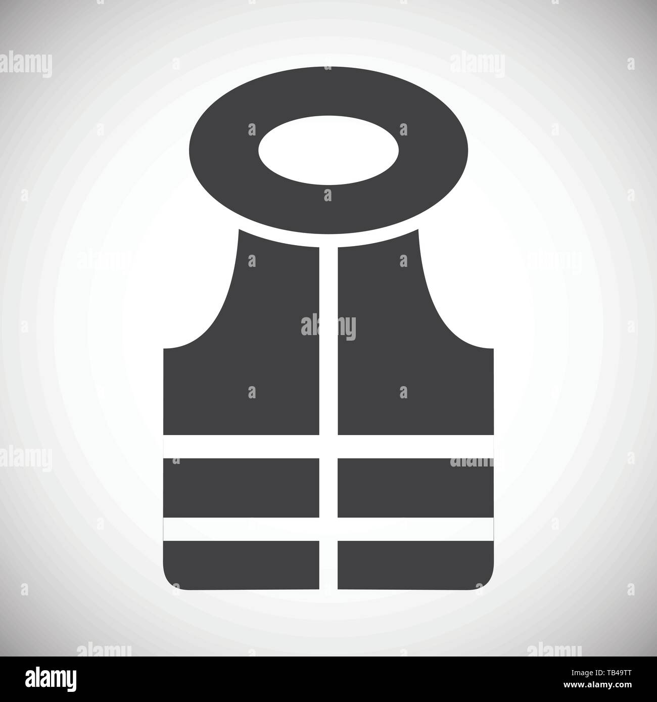 Life vest icons set on background for graphic and web design. Simple ...