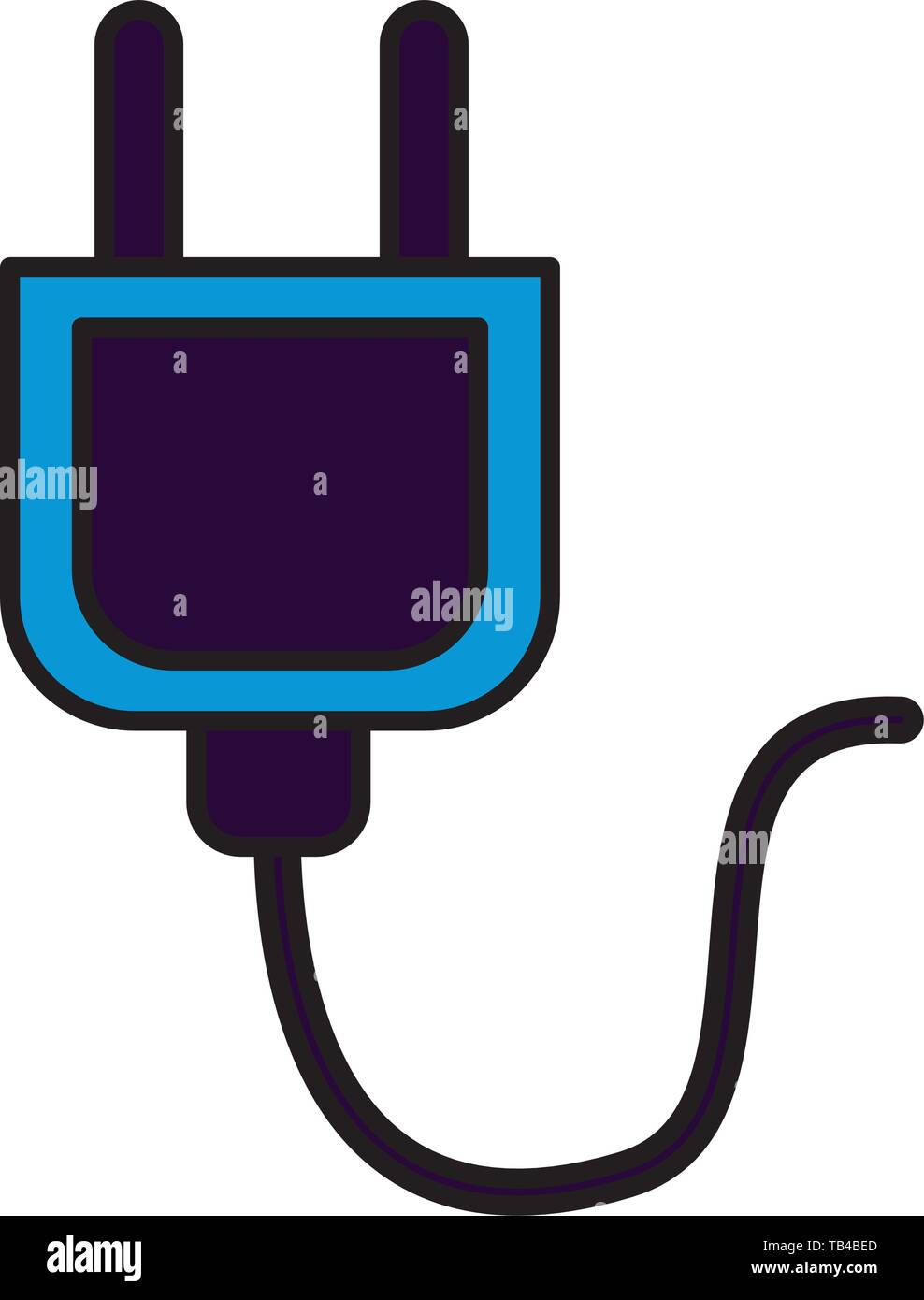electric plug cable energy icon Stock Vector Image & Art - Alamy