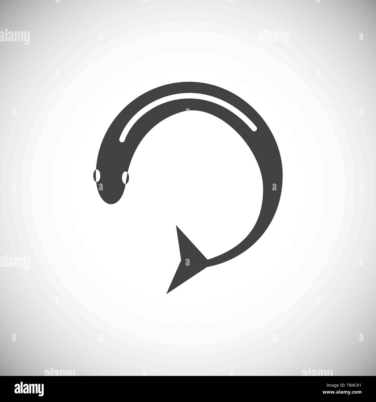 Fish icon on background for graphic and web design. Simple illustration ...