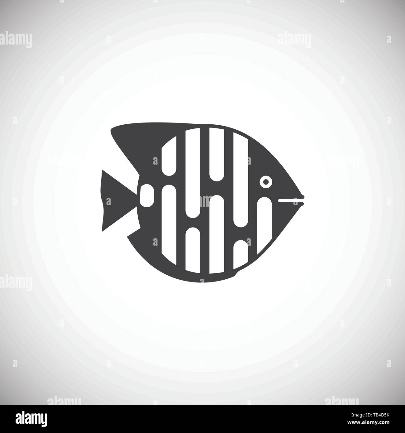 Fish icon on background for graphic and web design. Simple illustration ...