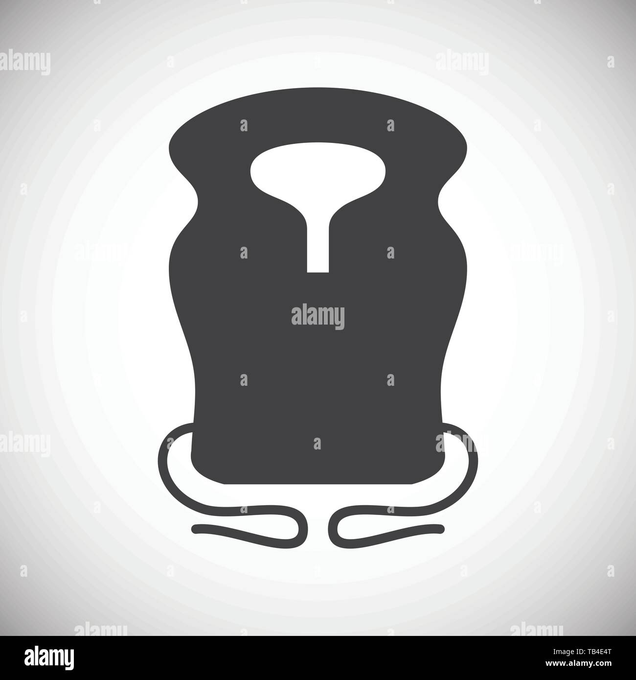 Life vest icons set on background for graphic and web design. Simple ...