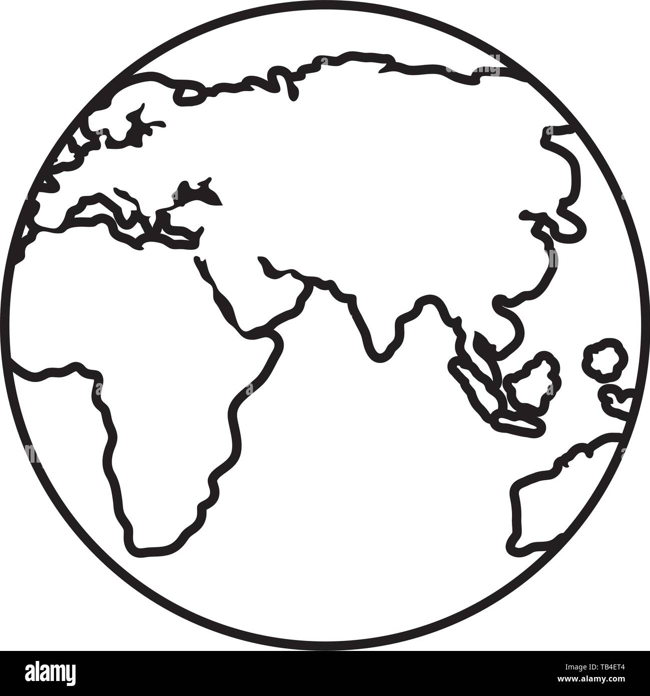 world planet earth icon vector illustration Stock Vector Image & Art ...