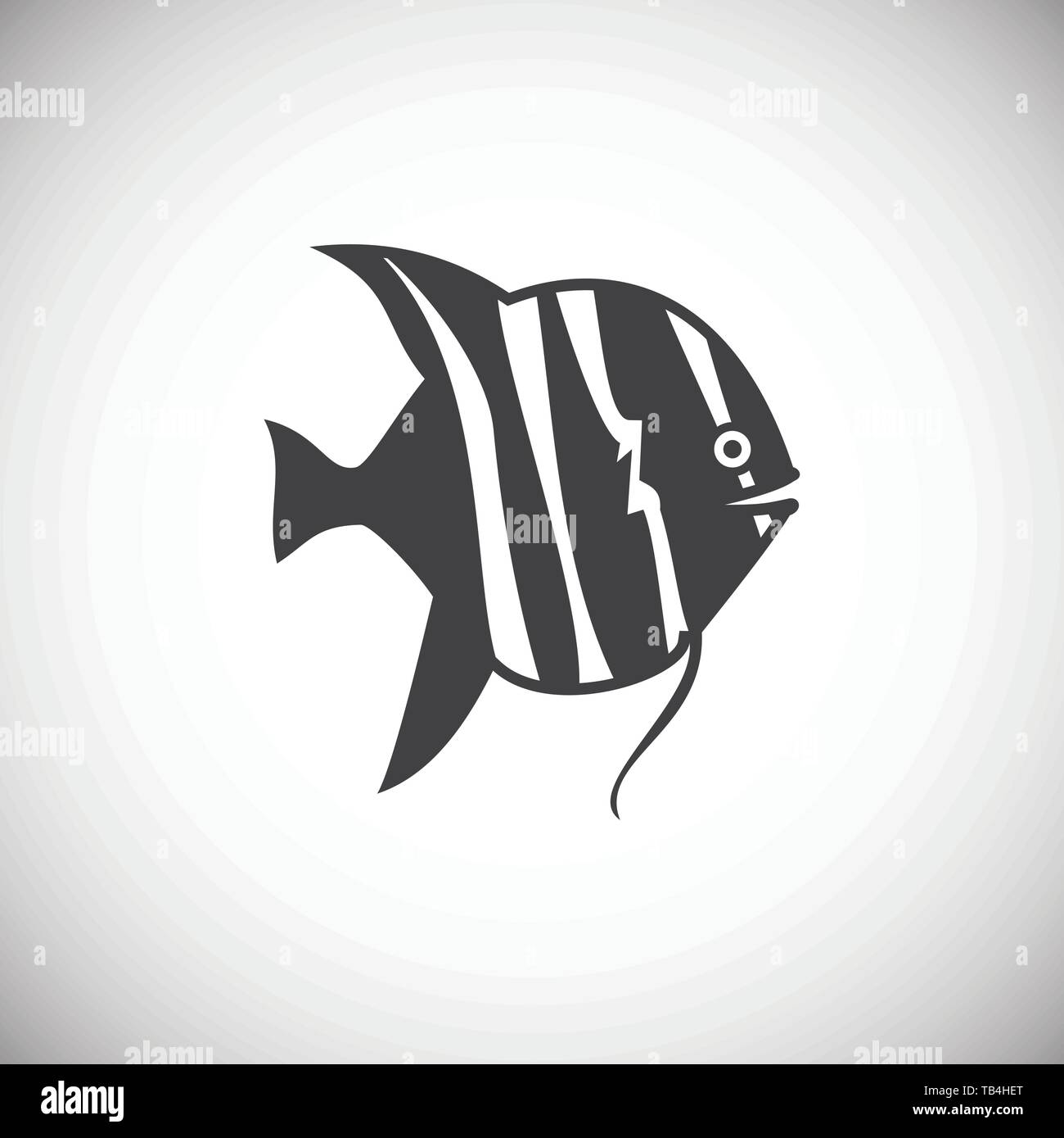 Fish icon on background for graphic and web design. Simple illustration ...