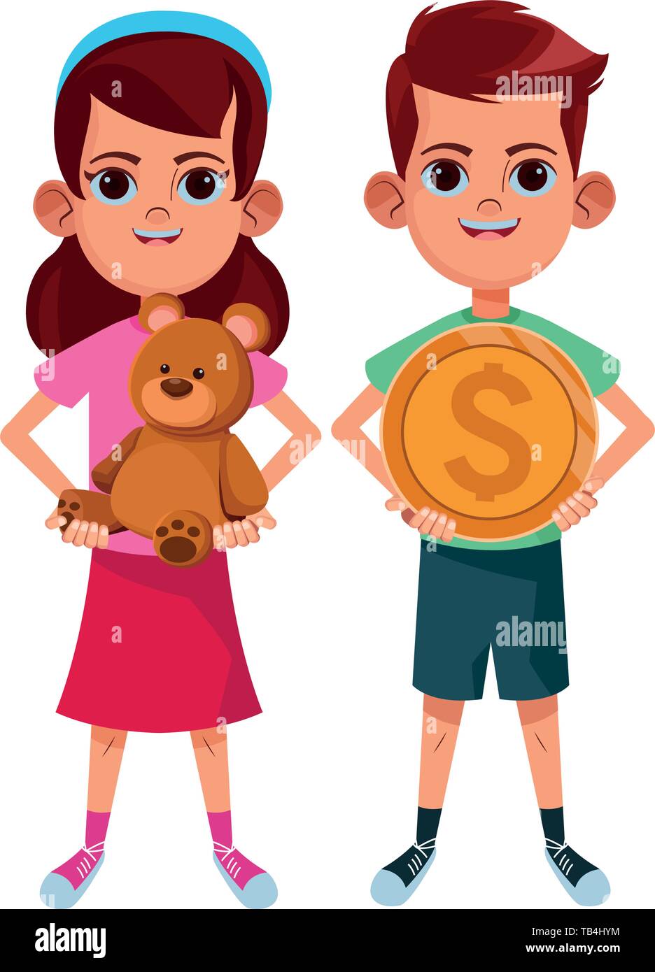 young kids avatar carton character Stock Vector Image & Art - Alamy