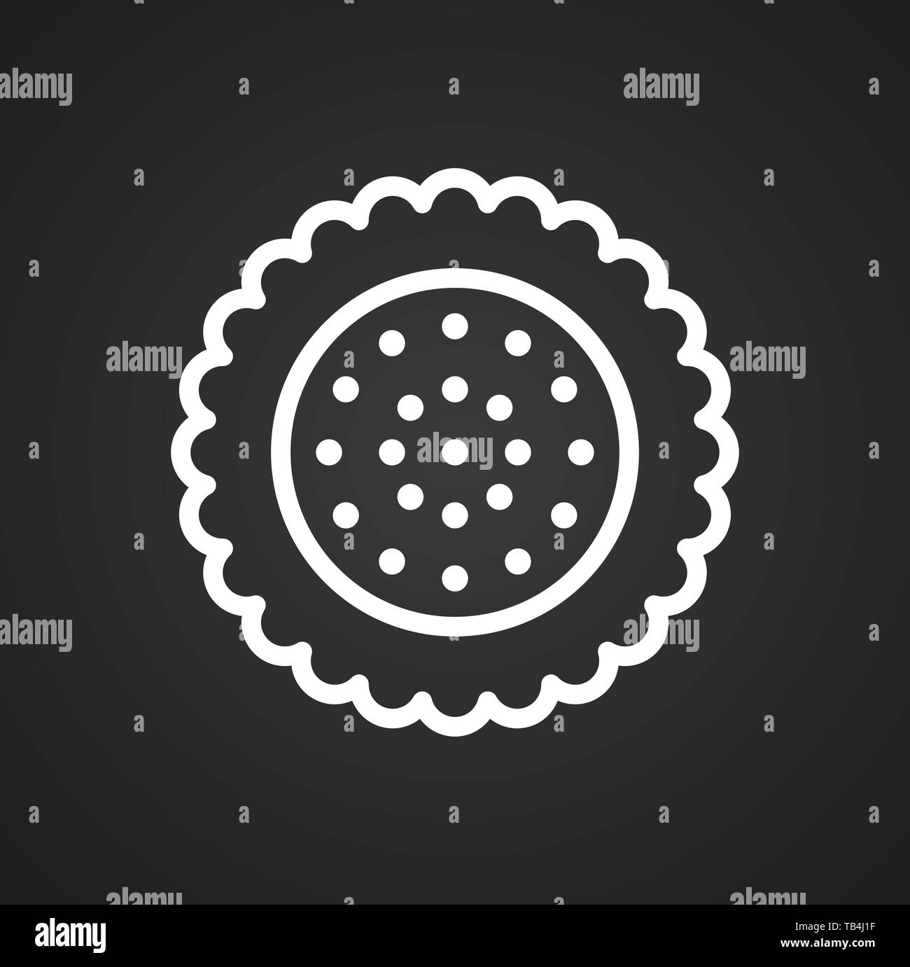 Cookie icon on background for graphic and web design. Simple vector ...