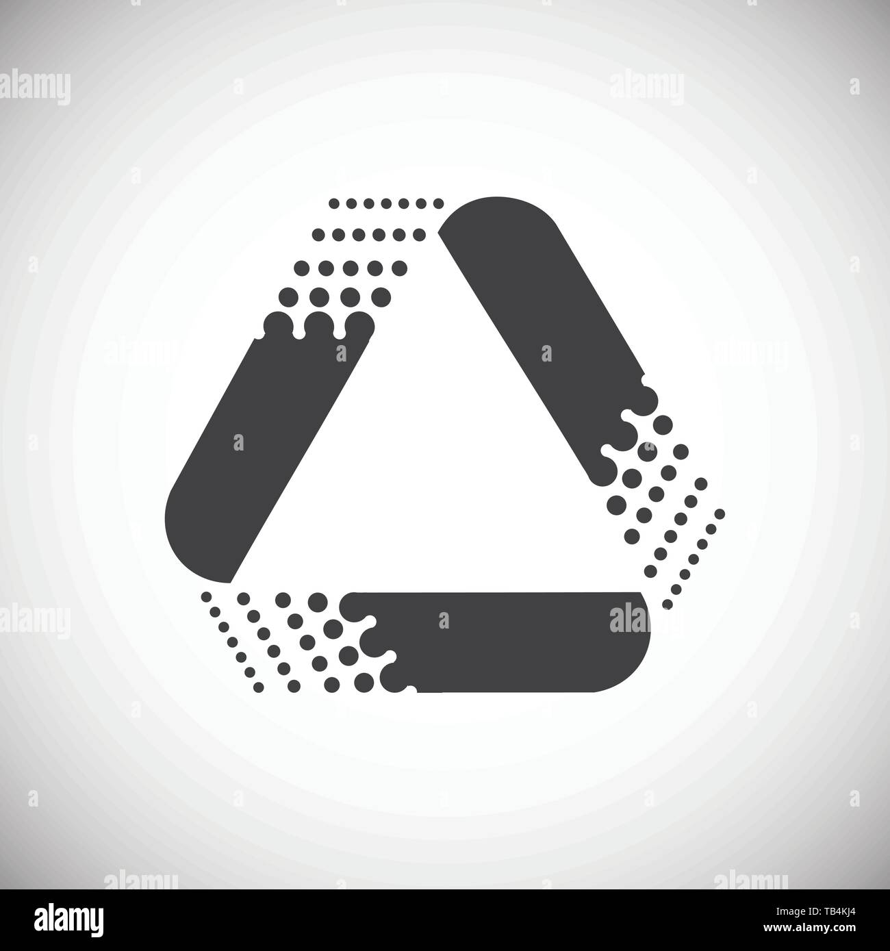 Recycling icon on background for graphic and web design. Simple vector ...