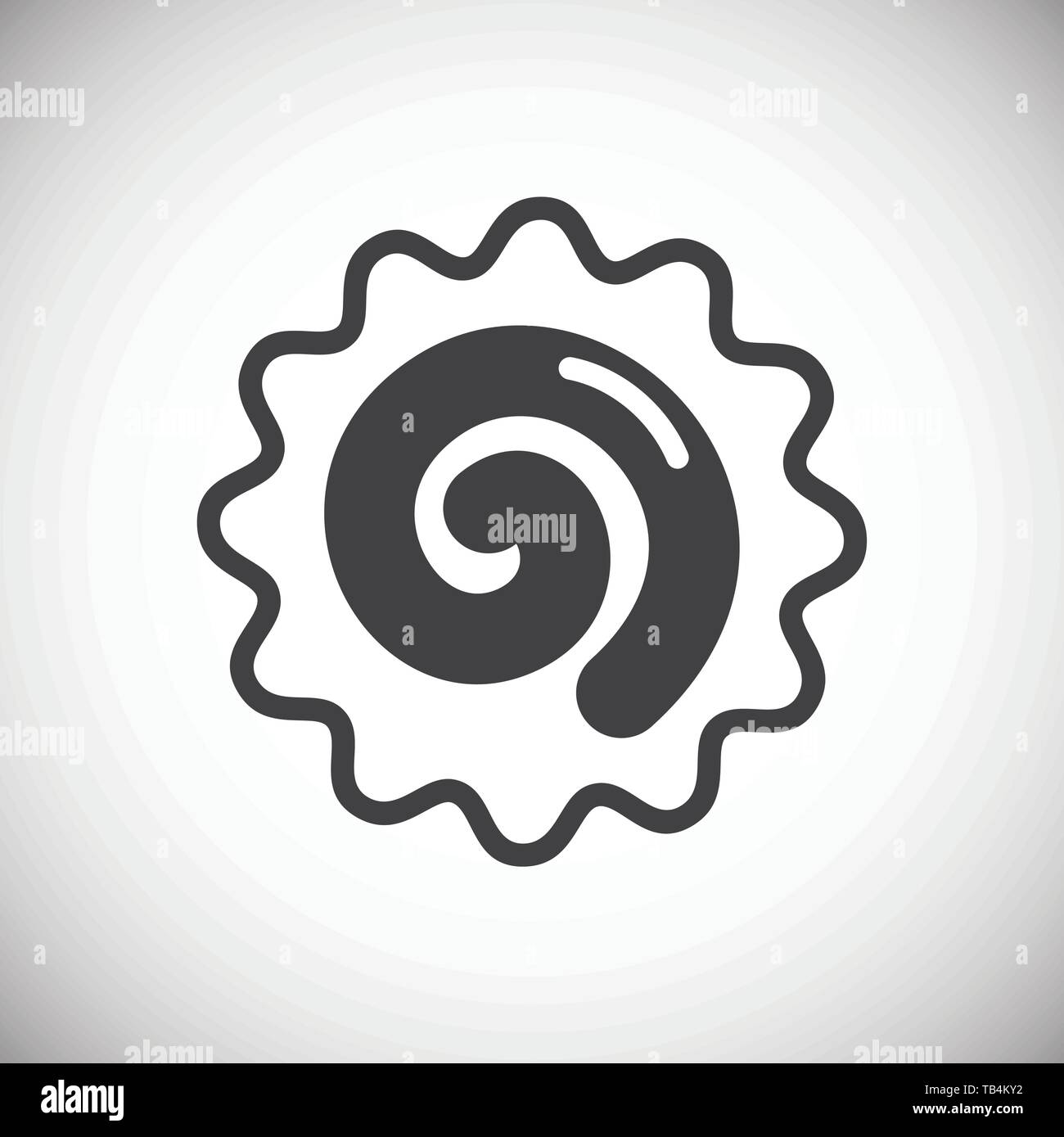 Cookie icon on background for graphic and web design. Simple vector ...