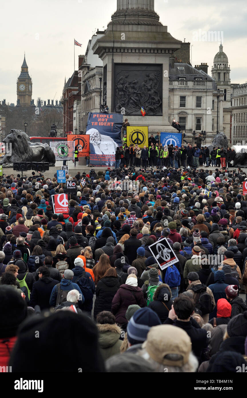 CND Trident rally, London, February 2016 Stock Photo