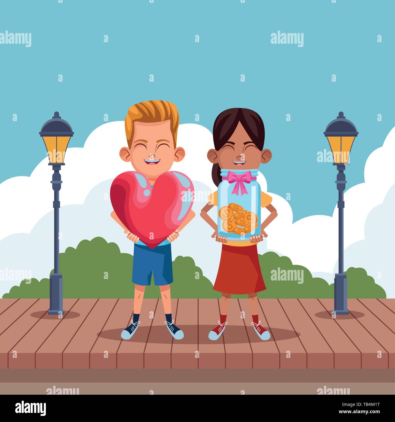 young kids avatar carton character Stock Vector Image & Art - Alamy