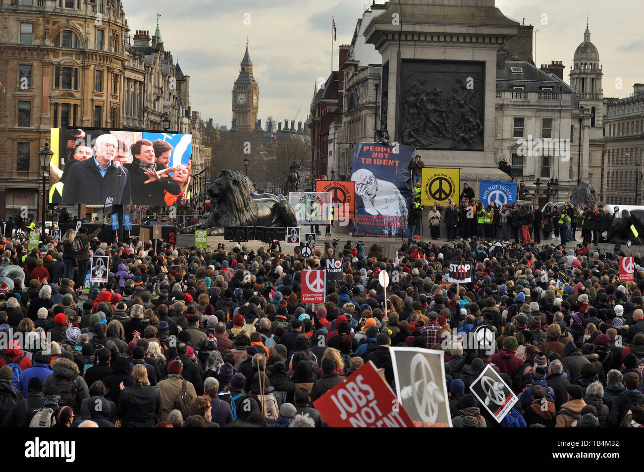 CND Trident rally, London, February 2016 Stock Photo