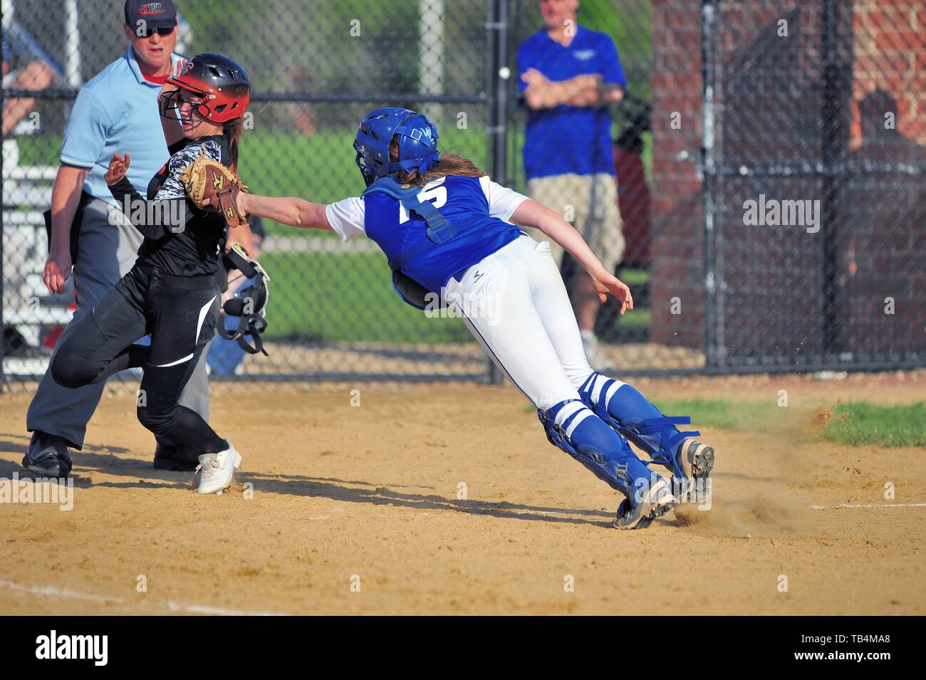 Softball catcher hires stock photography and images Alamy