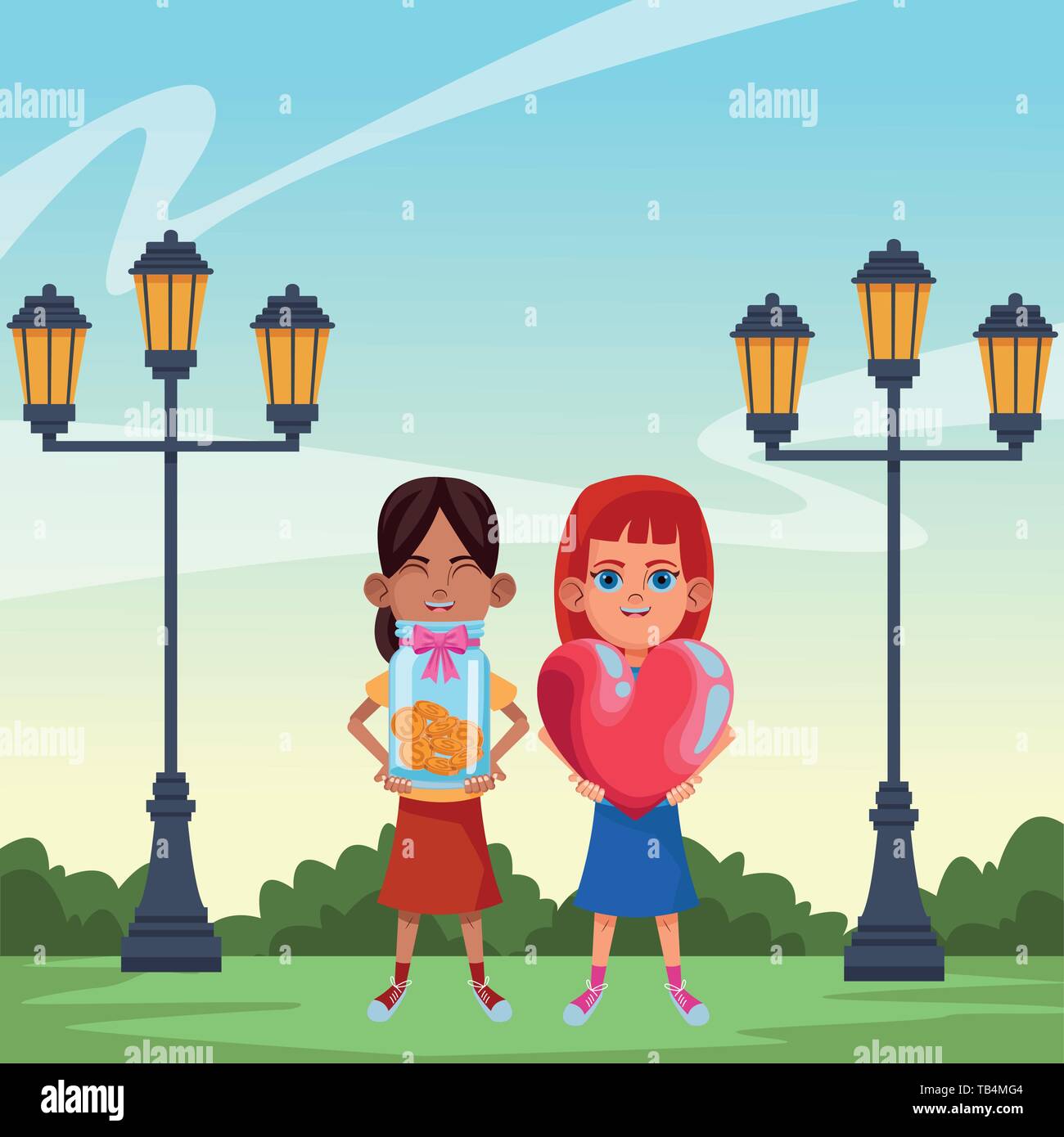 young kids avatar carton character Stock Vector Image & Art - Alamy