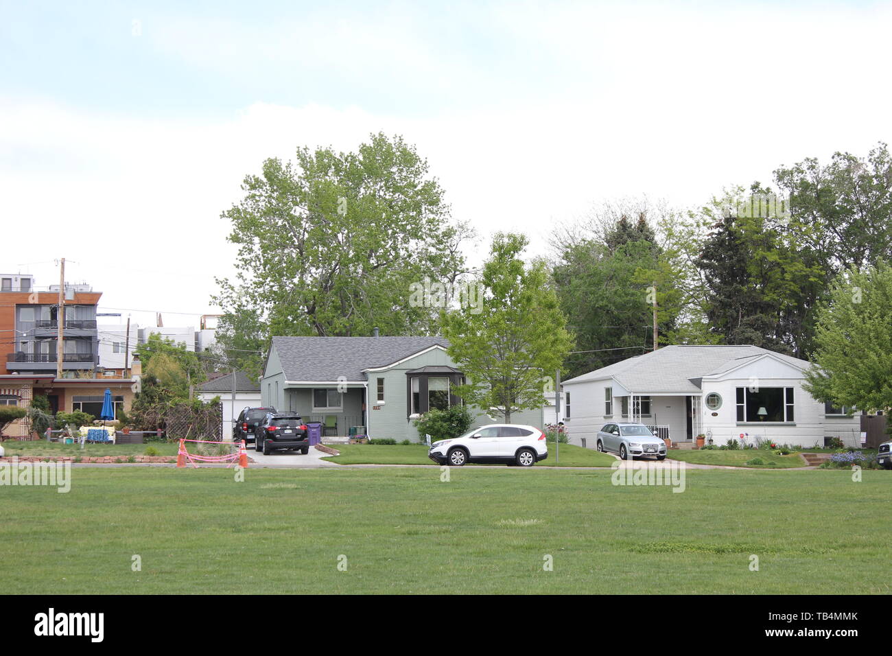 Houses by Sloan's Lake, Denver, Colorado, USA Stock Photo Alamy