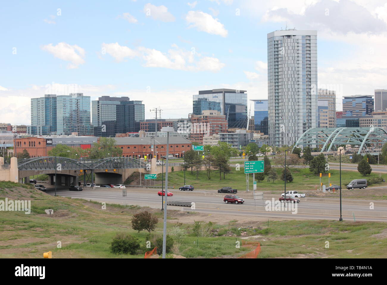 View of Downtown Denver, Colorado, USA Stock Photo
