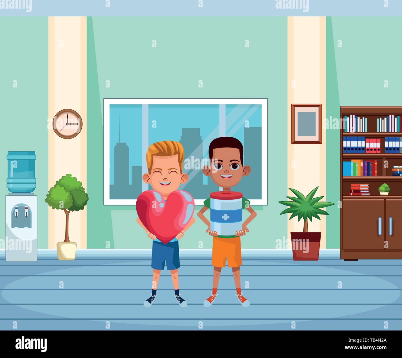 young kids avatar carton character Stock Vector Image & Art - Alamy