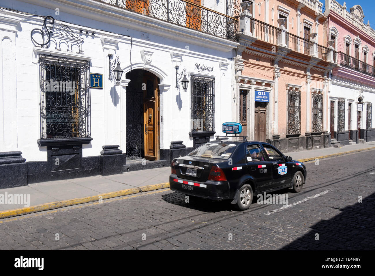 A taxi on the streets of Arequipa, Peru Stock Photo Alamy