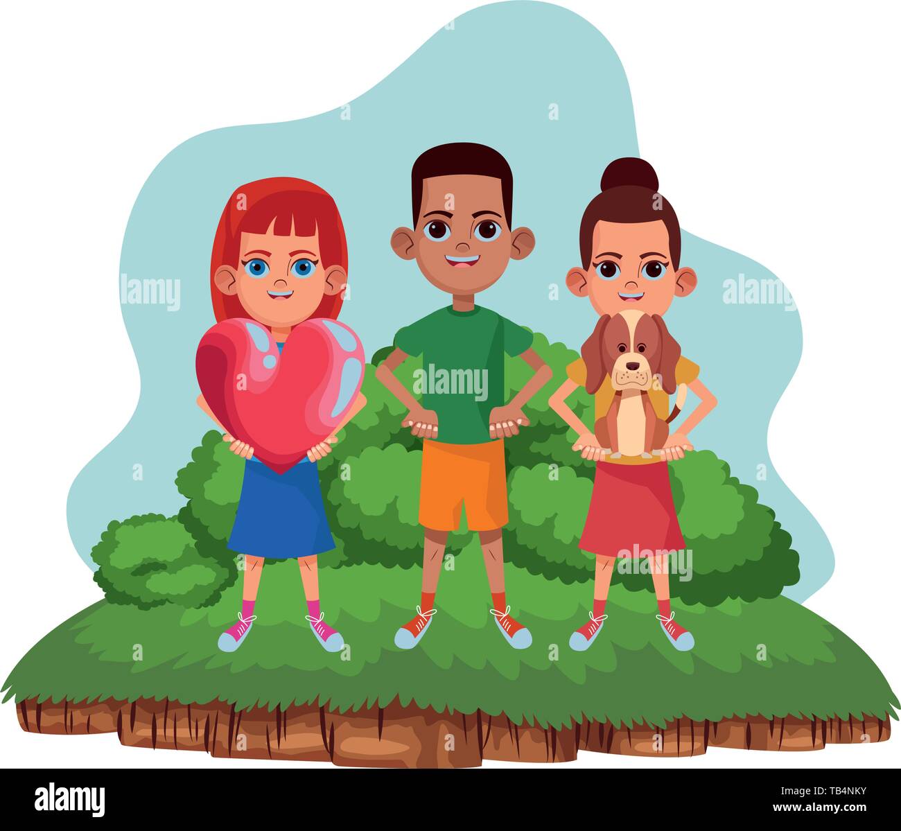 young kids avatar carton character Stock Vector Image & Art - Alamy