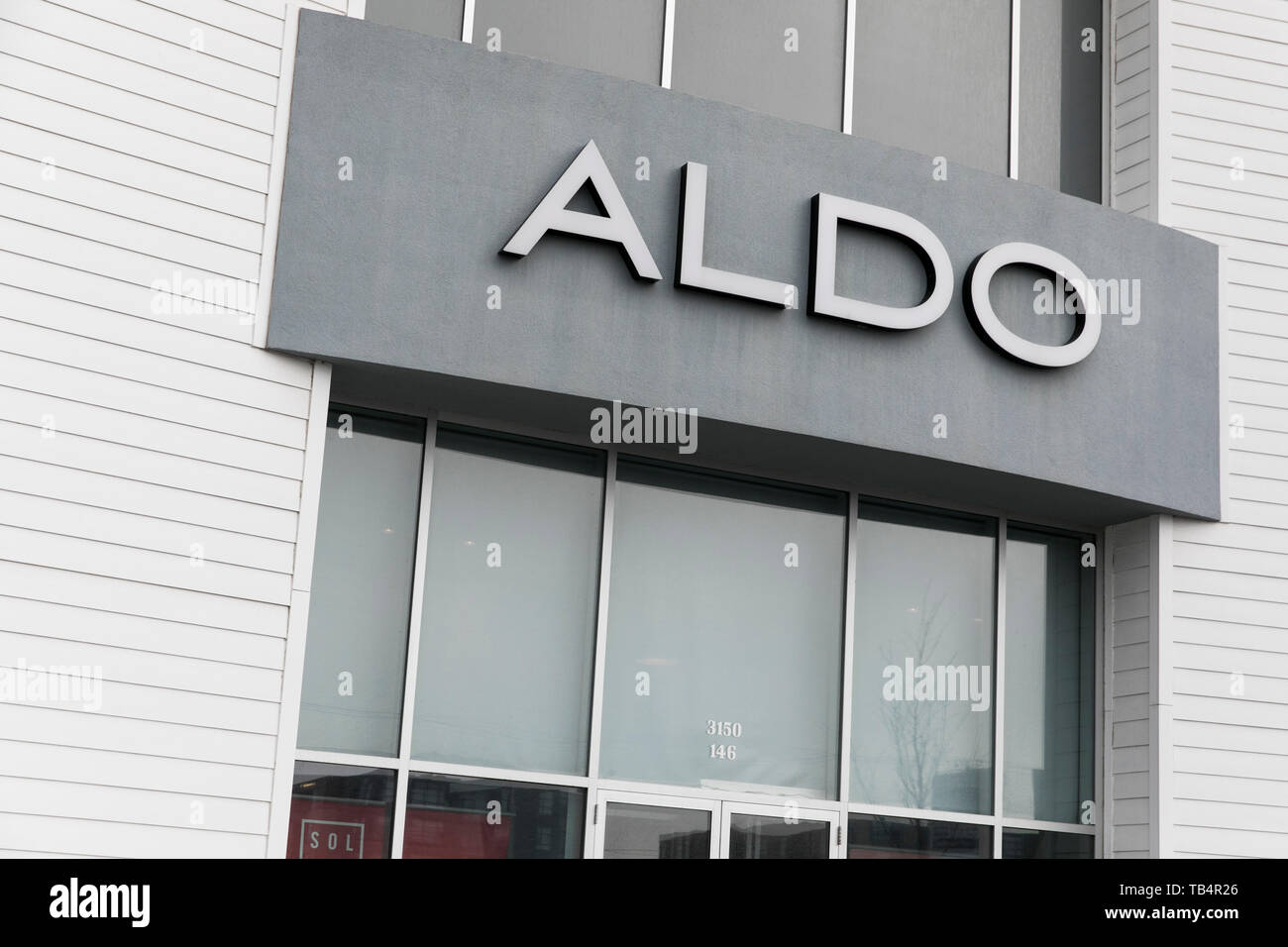omhyggelig Stationær udlejeren A logo sign outside of a Aldo retail store location in Vaudreuil-Dorion,  Quebec, Canada, on April 21, 2019 Stock Photo - Alamy