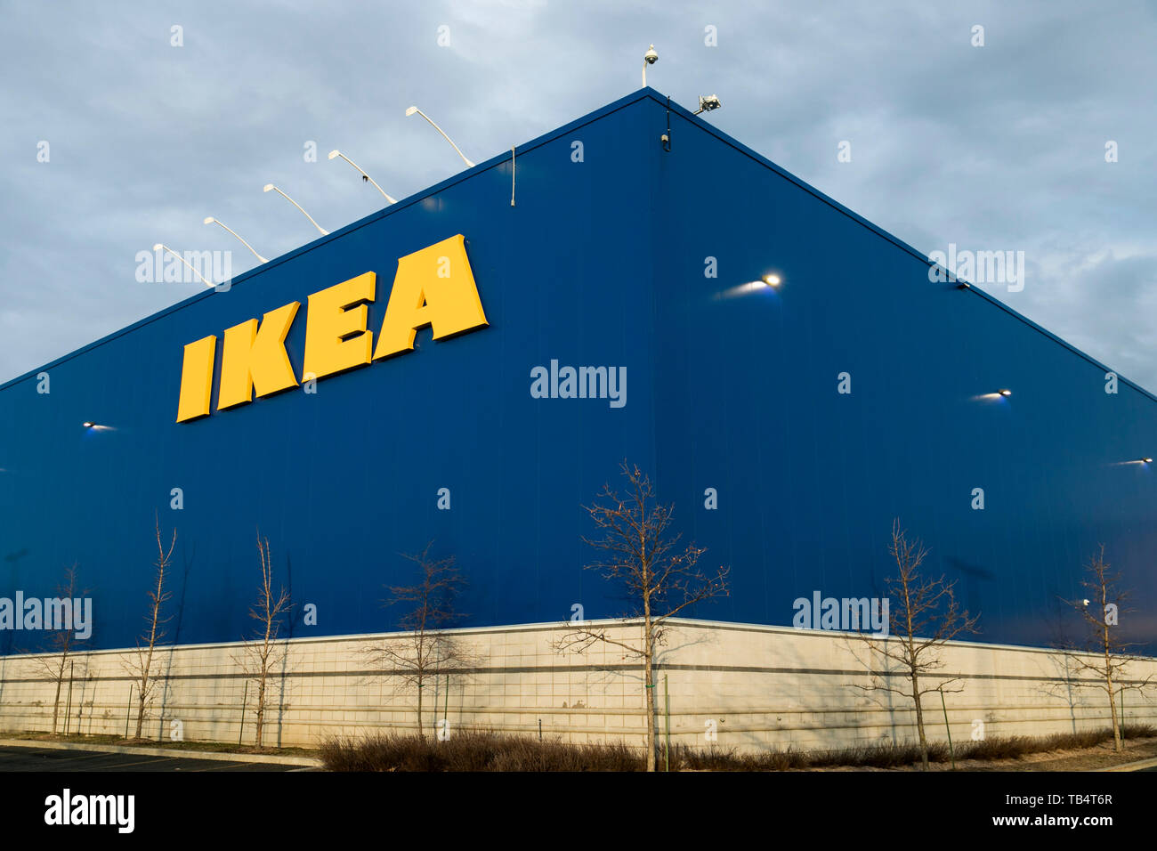 A logo sign outside of a Ikea retail store location in Boucherville, Quebec,  Canada, on April 21, 2019 Stock Photo - Alamy