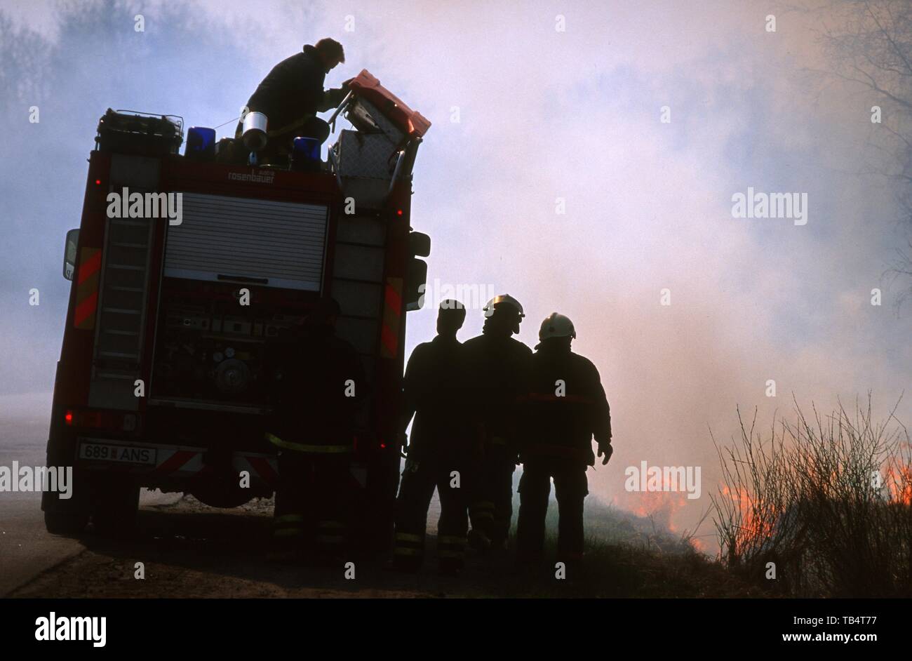 Firefighters Stock Photo