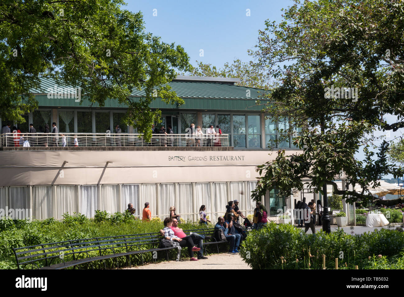 The Battery Gardens Restaurant Stock Photos The Battery Gardens