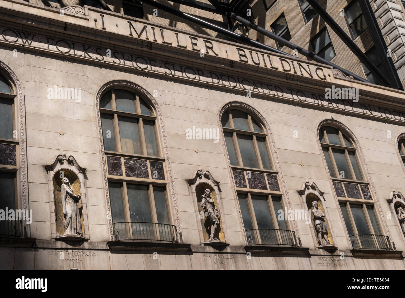 I. Miller Building, Times Square, NYC Stock Photo