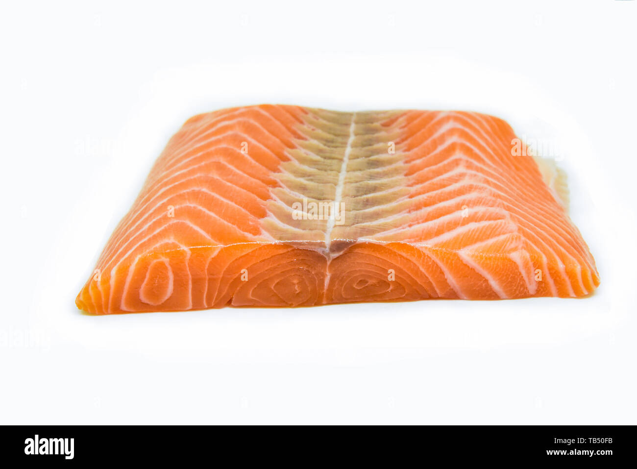 Fresh raw salmon fillet fish isolated on white background Stock Photo ...