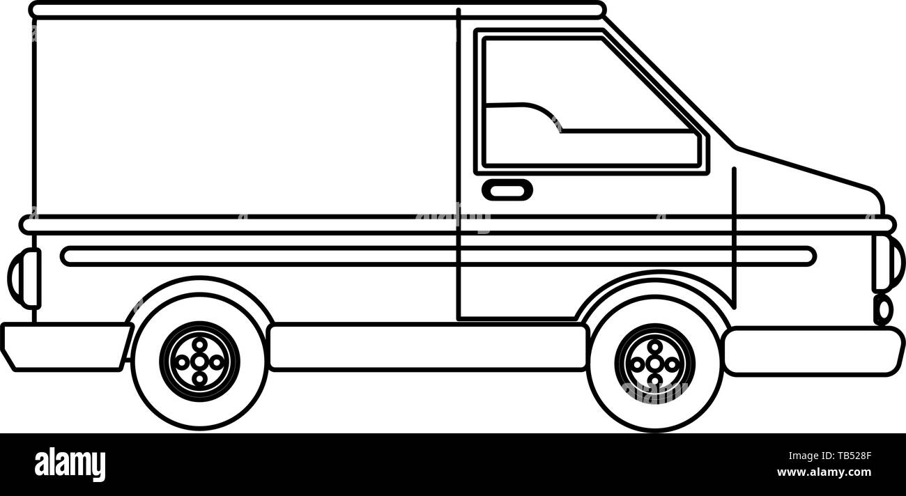 transport van vehicle car cartoon vector illustration graphic design Stock  Vector Image & Art - Alamy