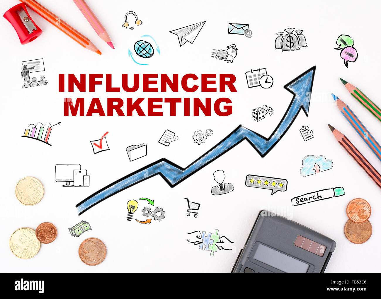 Influencer marketing concept Stock Photo Alamy