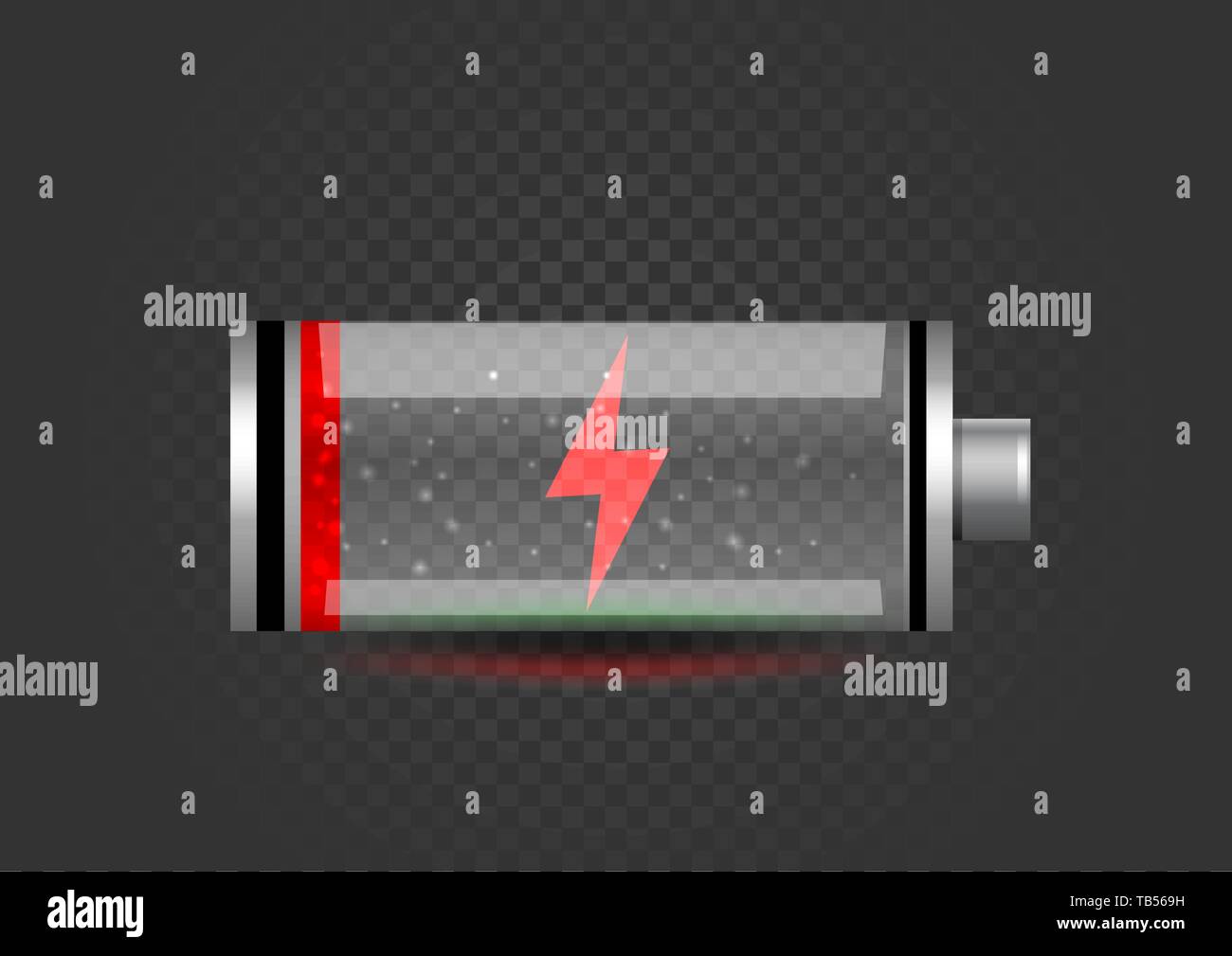 fully discharged battery icon Stock Vector Image & Art Alamy
