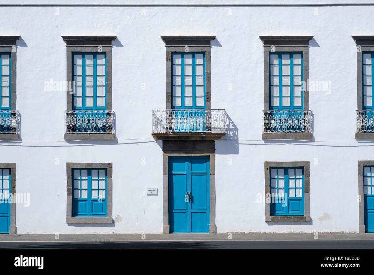 Casa de la Cultura Agustin de la Hoz, Arrecife, Lanzarote, Canary Islands, Spain Stock Photo