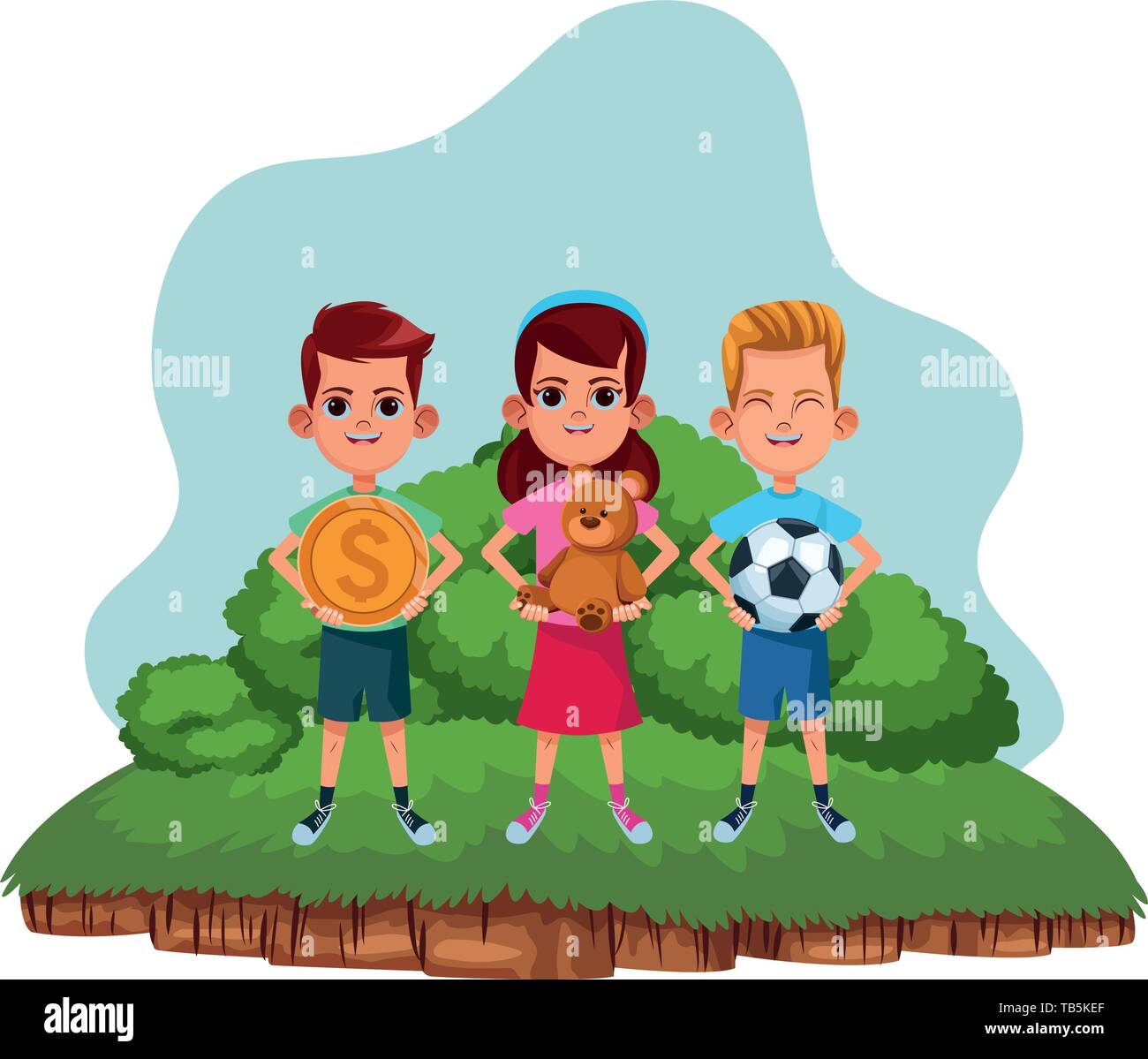 young kids avatar carton character Stock Vector Image & Art - Alamy
