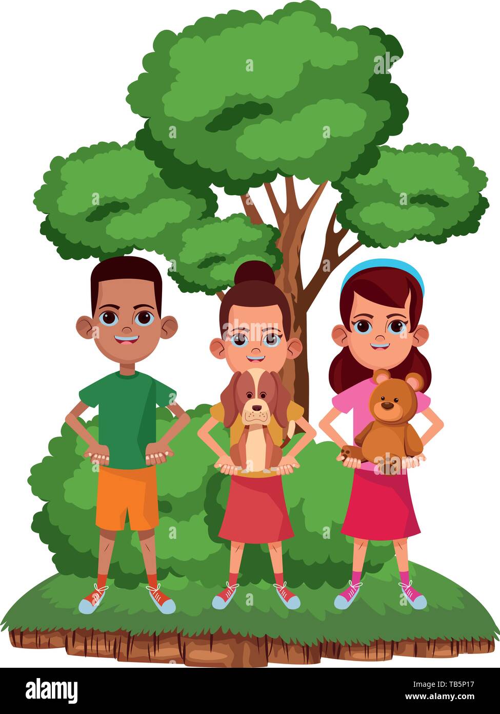 young kids avatar carton character Stock Vector Image & Art - Alamy
