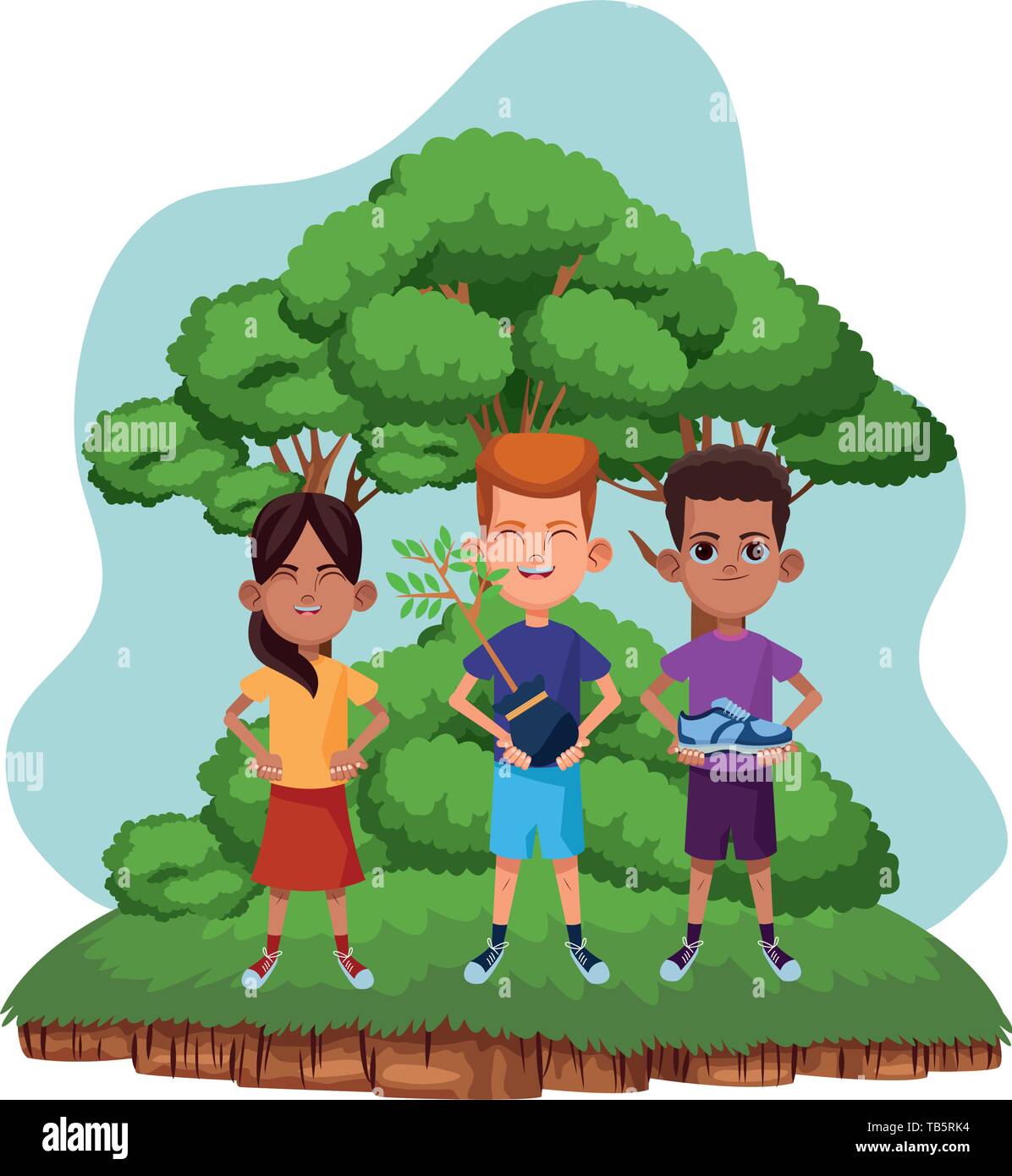 young kids avatar carton character Stock Vector Image & Art - Alamy