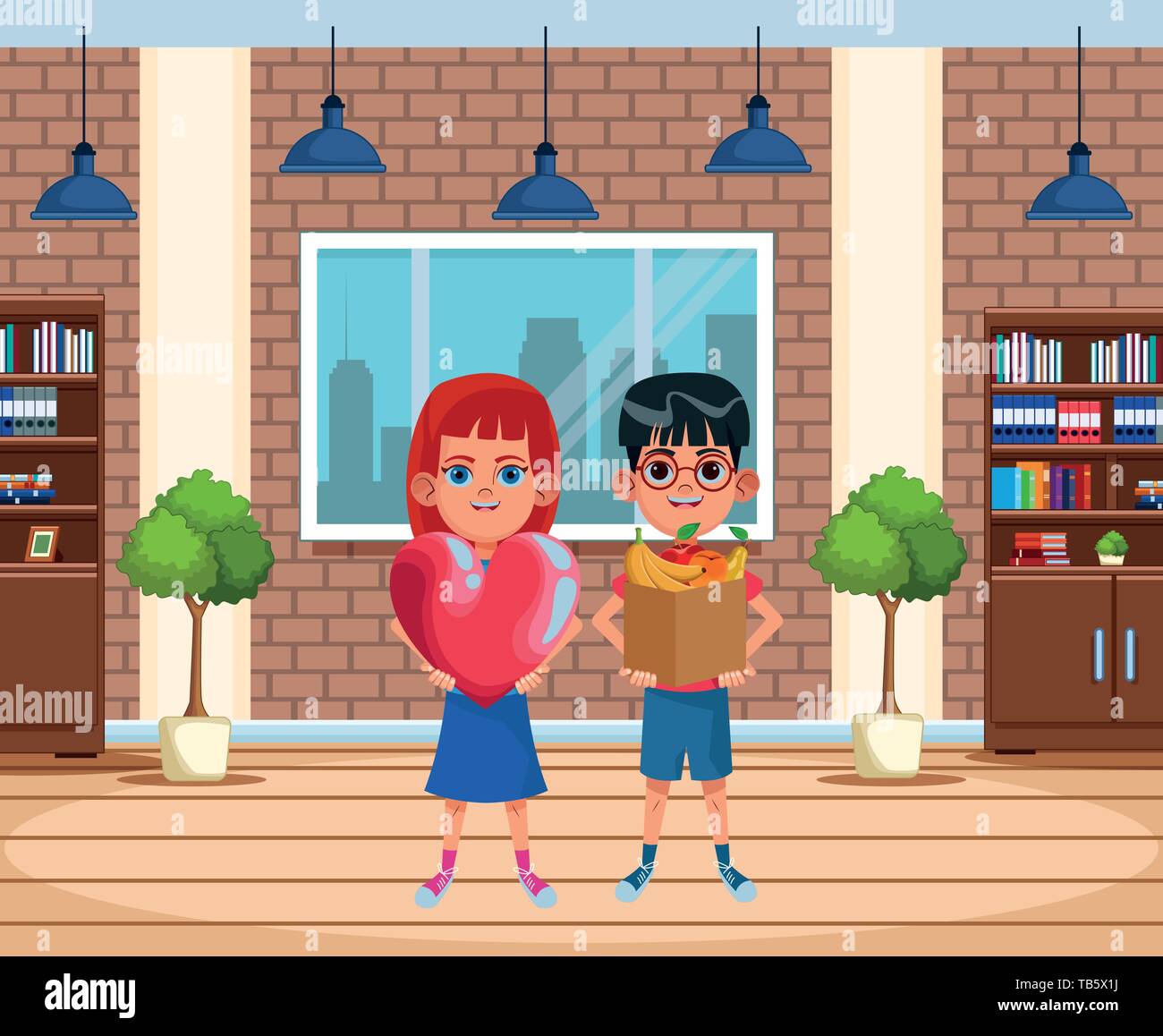 young kids avatar carton character Stock Vector Image & Art - Alamy
