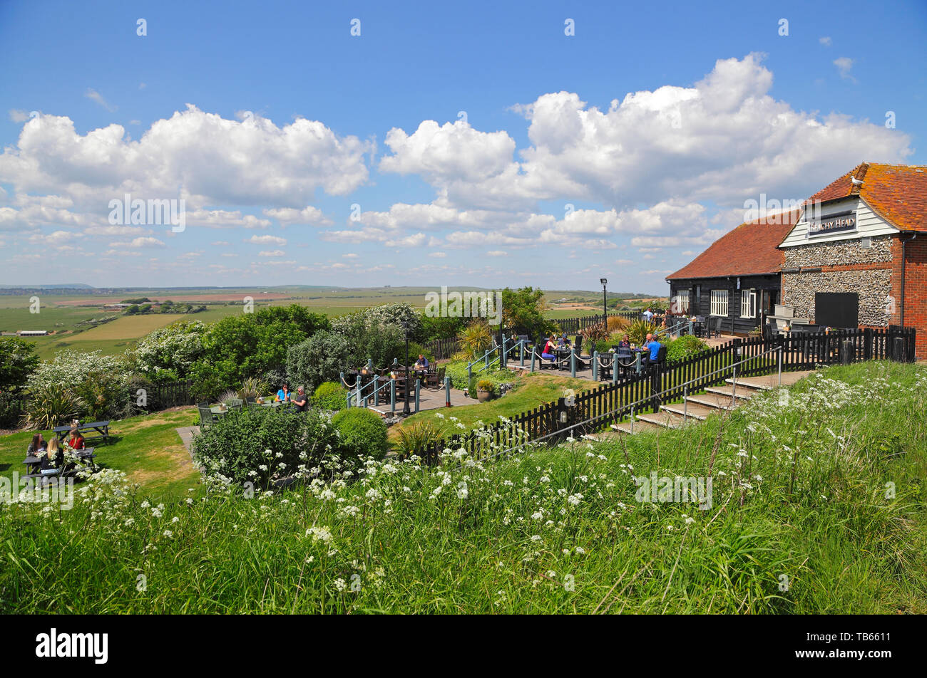 The Beachy Head Pub and restaurant, Eastbourne, East Sussex, UK Stock Photo
