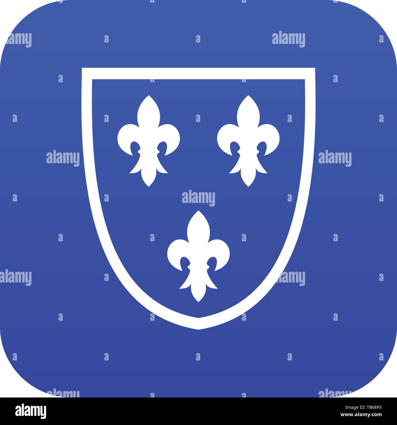 Crest icon digital blue Stock Vector Image & Art - Alamy