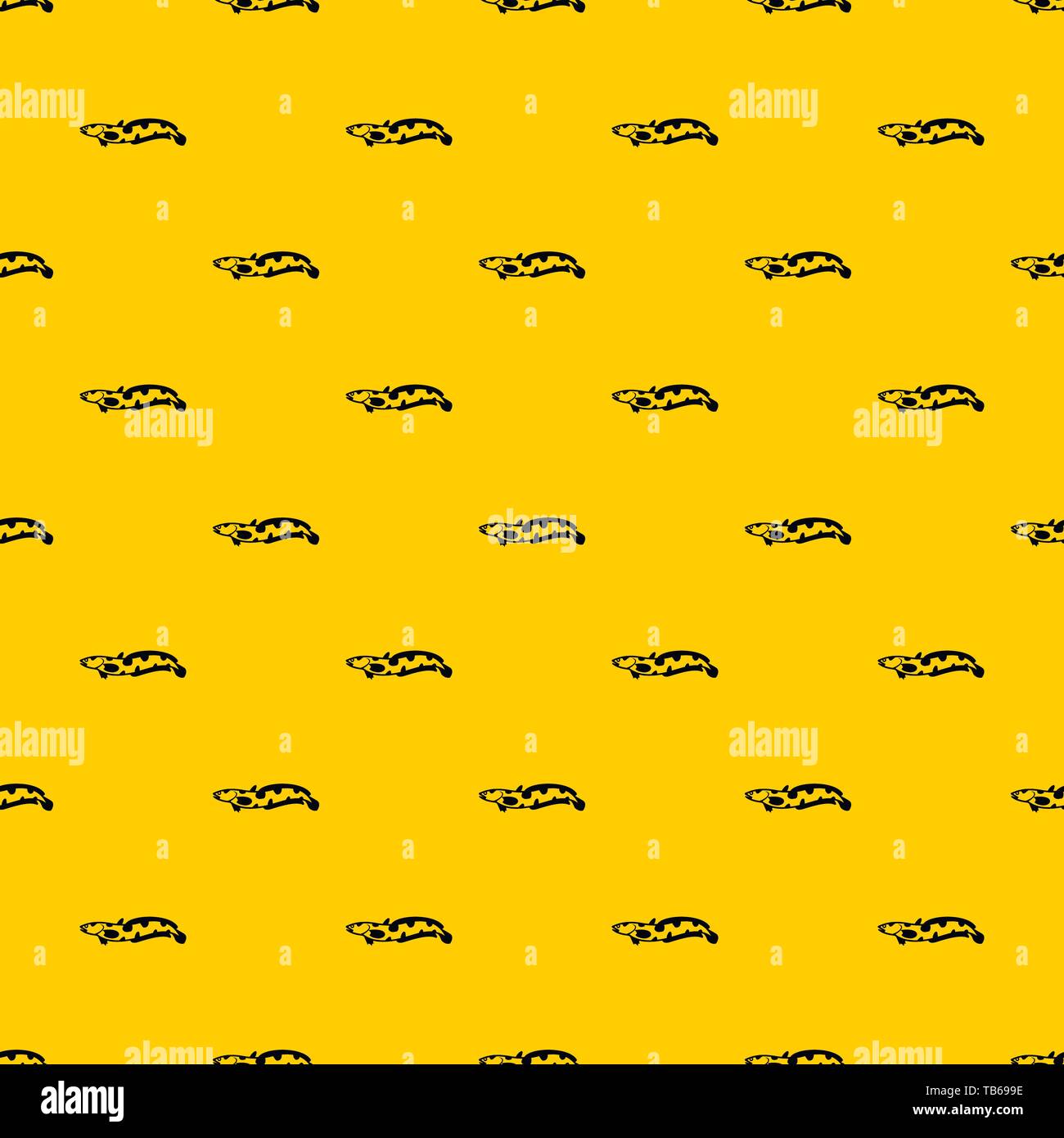 Anarhichas fish pattern vector Stock Vector