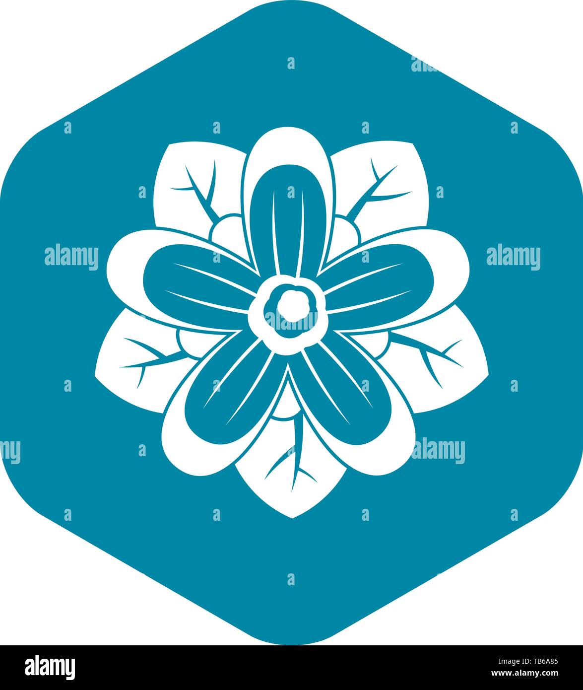 Flower icon, simple style Stock Vector Image & Art - Alamy