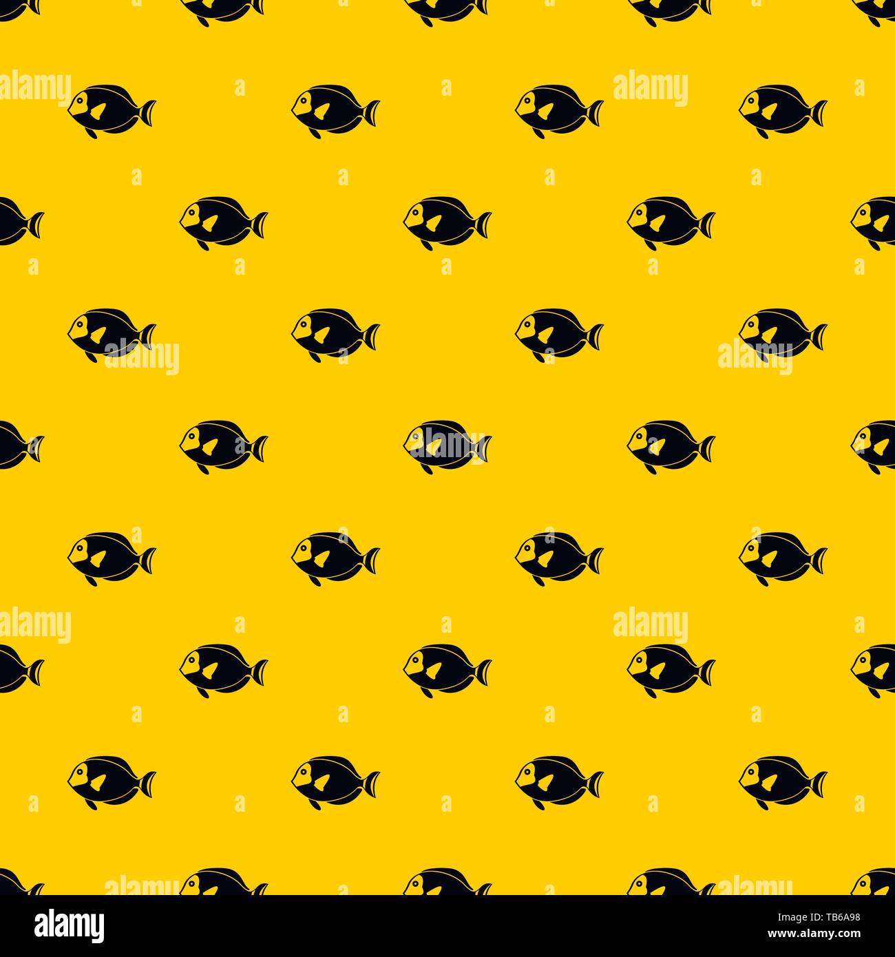 Surgeon fish pattern vector Stock Vector