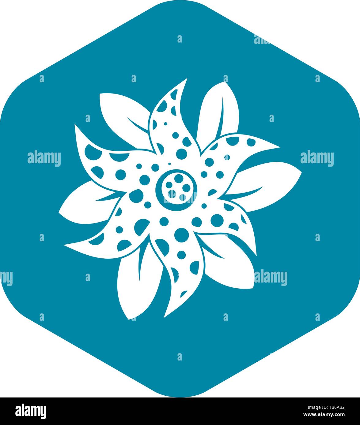 Flower icon, simple style Stock Vector Image & Art - Alamy