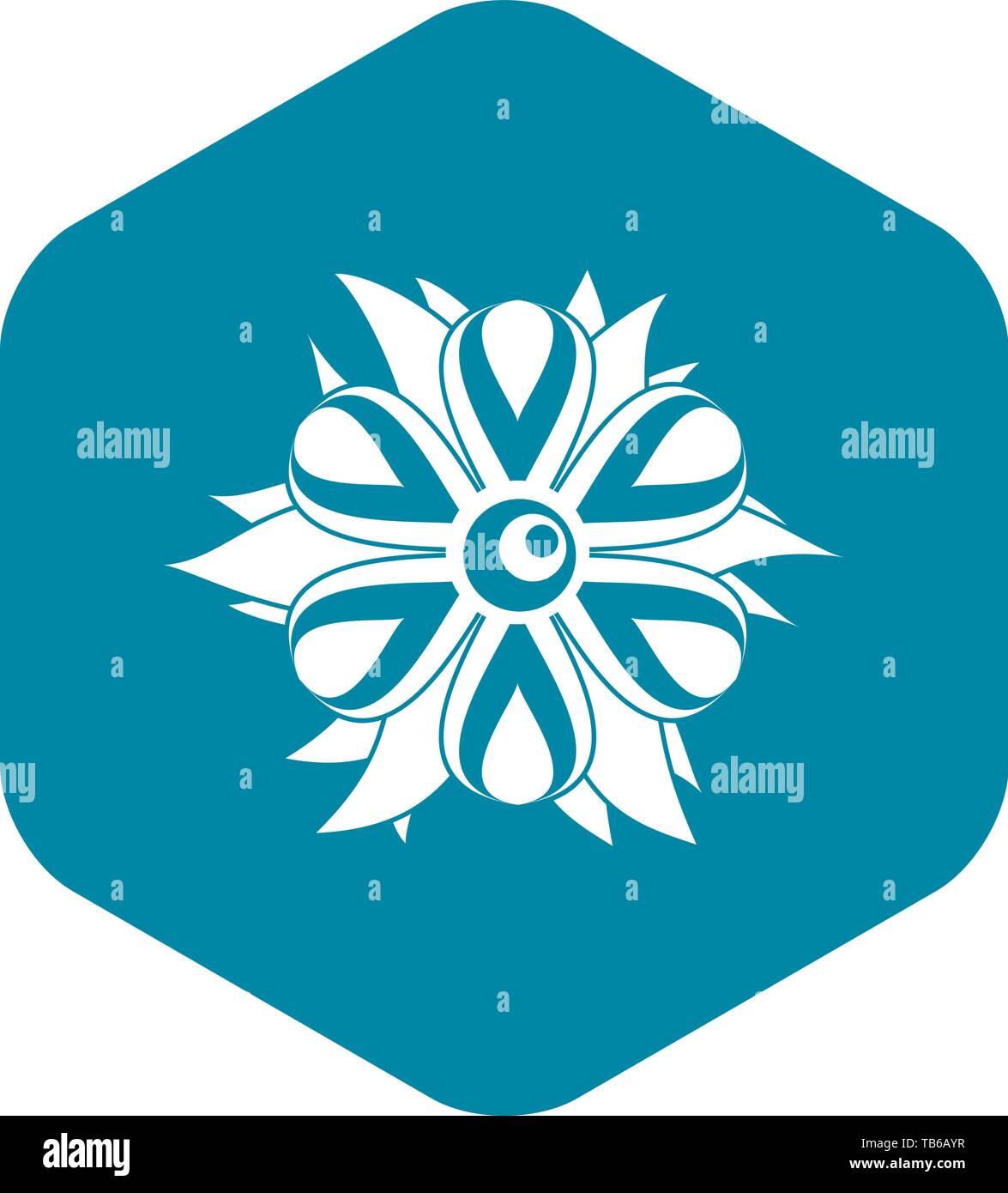 Flower icon, simple style Stock Vector Image & Art - Alamy