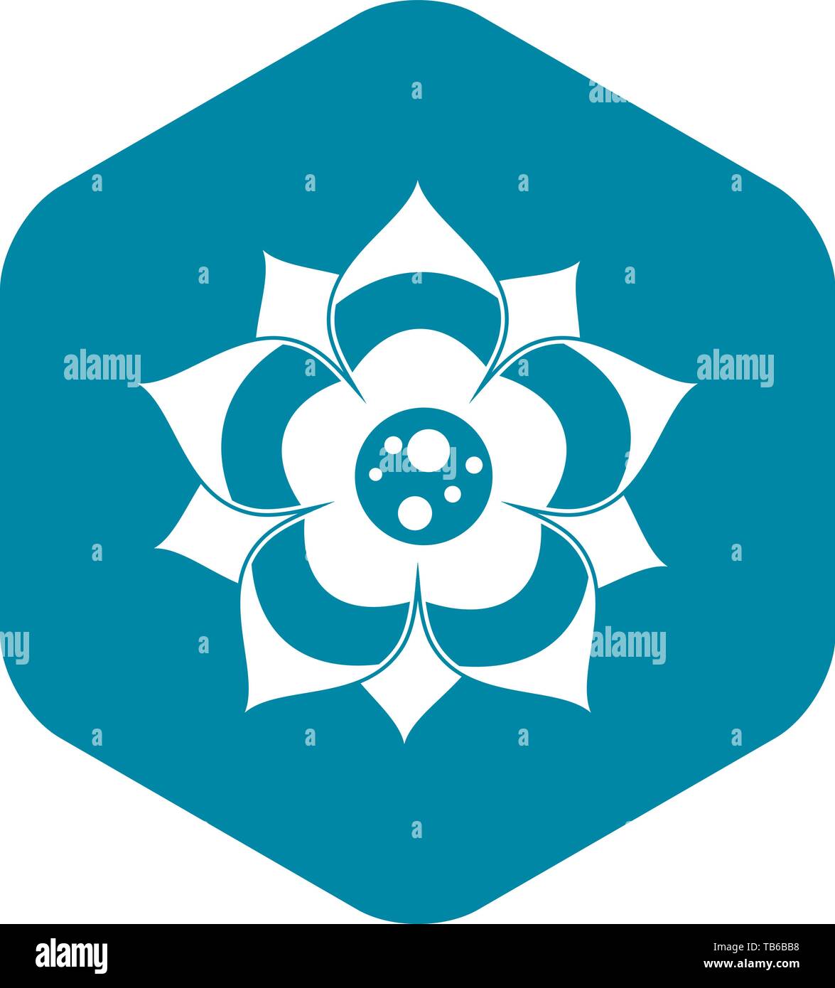 Flower icon, simple style Stock Vector Image & Art - Alamy